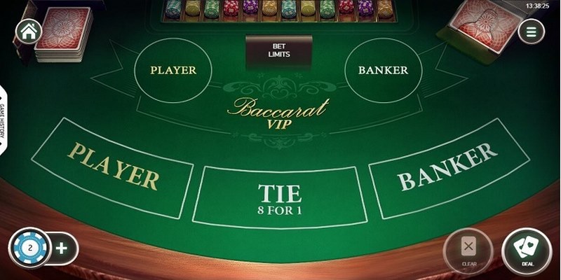 Thao tác chia bài trong cách chơi baccarat